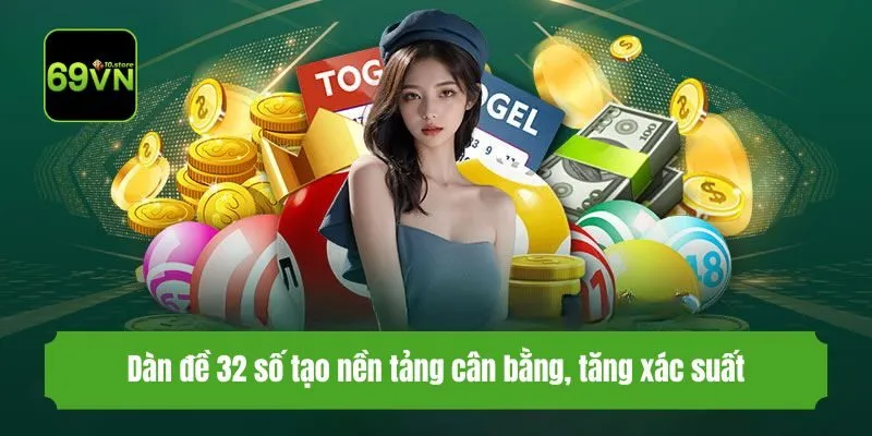 Dàn đề 32 số tạo nền tảng cân bằng, tăng xác suất